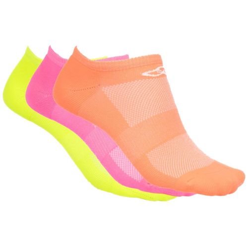 Meia Unissex Olympikus Neon Invisível Tripack Neon