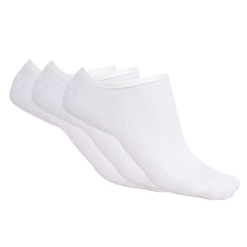 Meia Unissex Converse Invisível Gel Calcanhar Kit 3 Branco