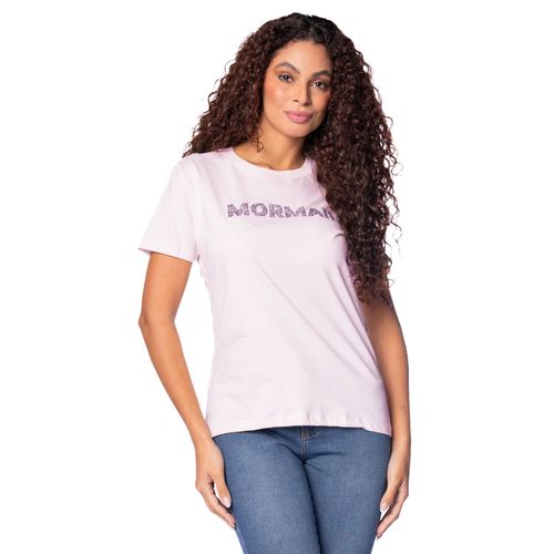 Camiseta Feminina Mormaii Aplicação Glitter Rosê
