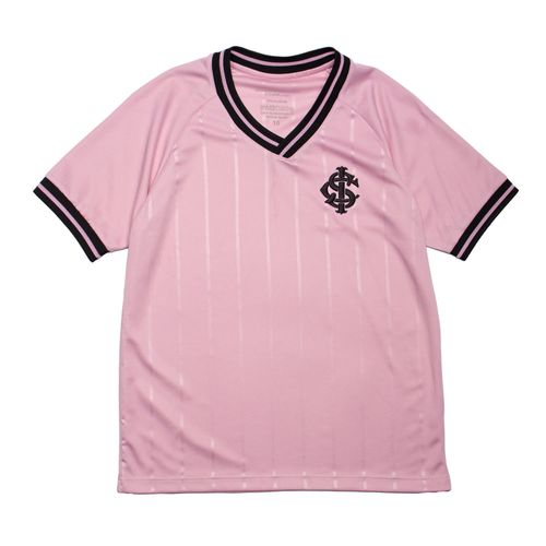 Camiseta Infantil Betel Inter Outubro Rosa II Rosa/preto