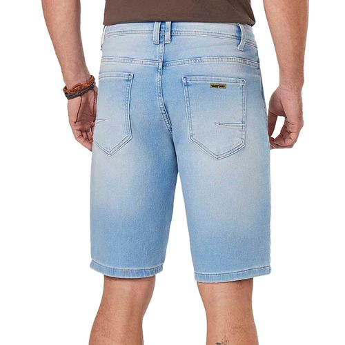 Bermuda Jeans Masculina Max Denim Reta Azul Claro