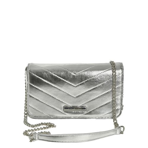 Bolsa Feminina Via Marte Transversal Pequena Prata