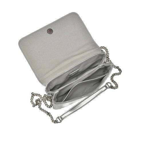 Bolsa Feminina Via Marte Transversal Pequena Prata