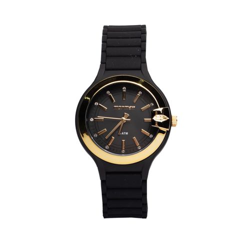Relógio Feminino Mormaii Analógico MO2036JU8P Preto/Dourado