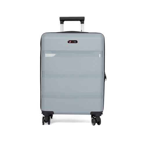 Mala Redtec Londres Rígida Cadeado Pequena Cinza