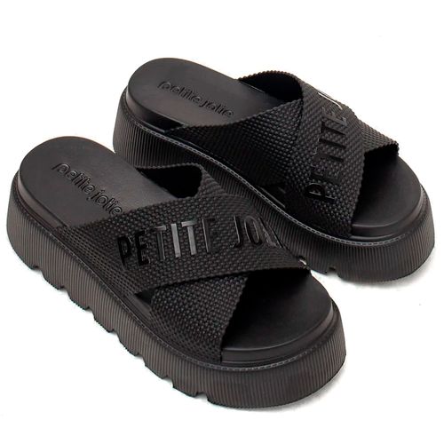 Tamanco Feminino Petite Jolie Smash Up Flatform Preto