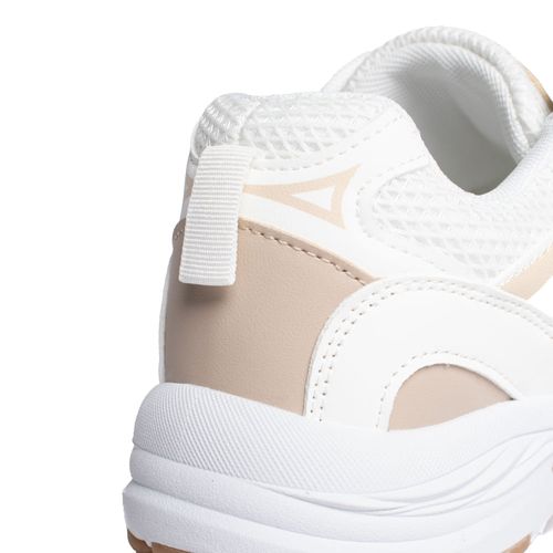 Tênis Feminino Ramarim Casual Têxtil Branco/Bege