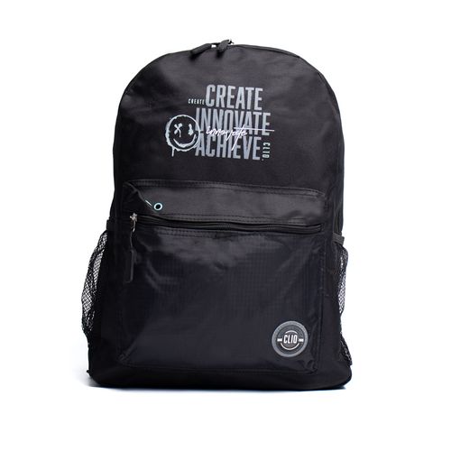 Mochila Unissex Clio Style Create Innovate Preto/Cinza