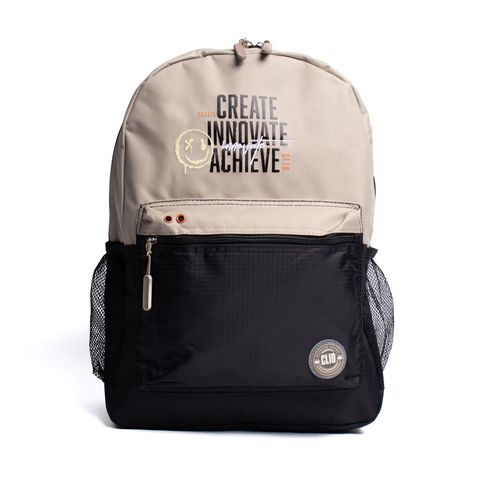 Mochila Unissex Clio Style Create Innovate Bege/Preto