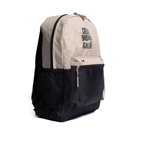 Mochila Unissex Clio Style Create Innovate Bege/Preto