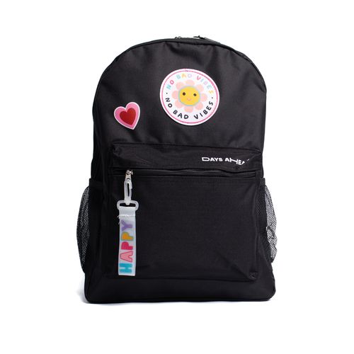 Mochila Unissex Clio Style No Bad Vibes Preto