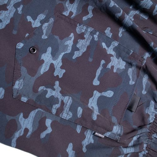 Short Masculino Nicoboco Plus Size Militar Preto/Marinho