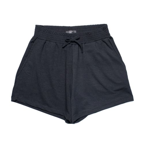 Short Feminino LZT Plus Size Moletinho Preto