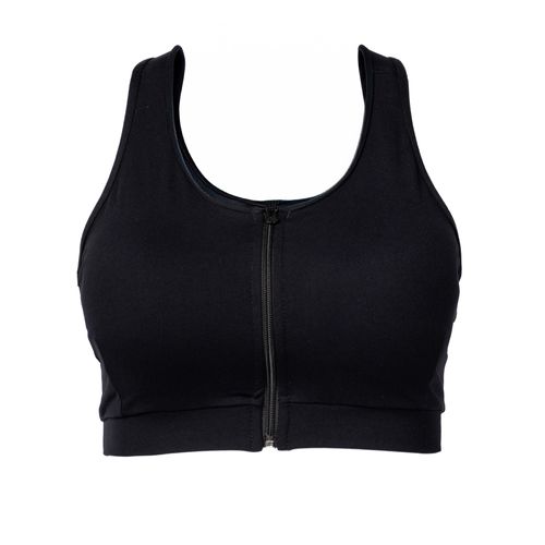 Top Feminino Estilo do Corpo Plus Size Nadador Preto