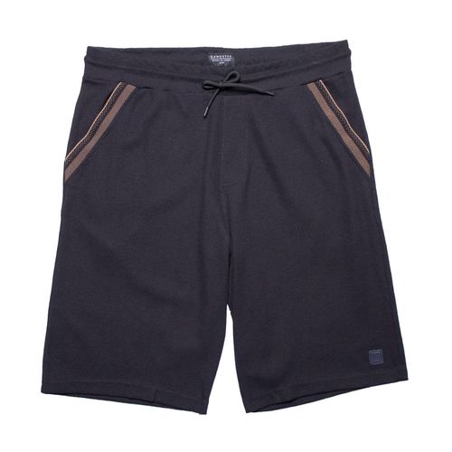 Bermuda Masculina Gangster Plus Size Texturizada Preto