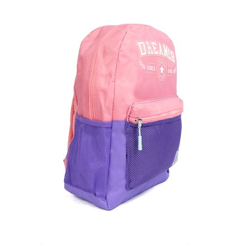 Mochila Unissex Clio Style Dream High School Salmão/Roxo