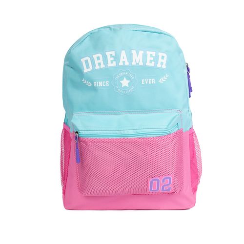 Mochila Unissex Clio Style Dream High School Azul Claro/Rosa
