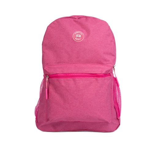 Mochila Unissex Clio Style Jeans Rosa/Branco