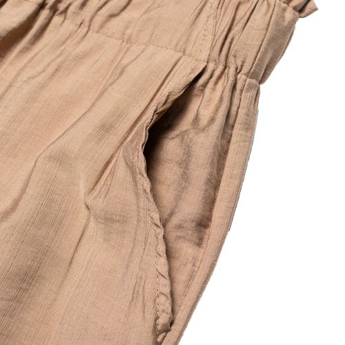 Calça Feminina Plus Size City Lady Pantalona Marrom Claro