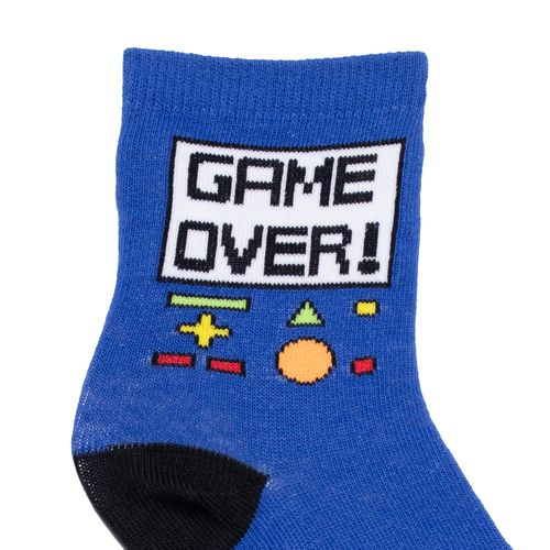 Meia Infantil Selene Kit Estampas Divertidas Azul