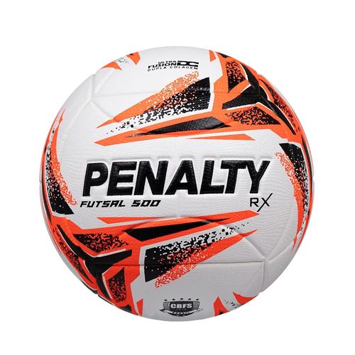 Bola de Futsal Penalty RX 500 XXIII Branco/Laranja/Preto