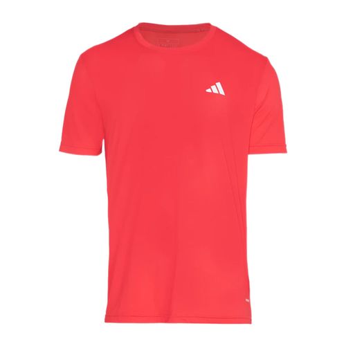 Camiseta Masculina Adidas Own The Run 3 Listras Vermelho
