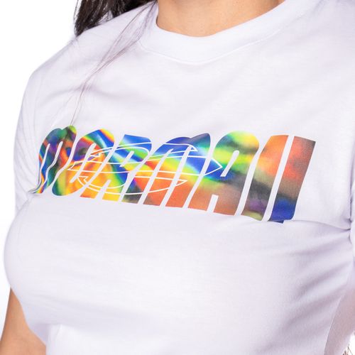 Blusa Feminina Baby Tee Mormaii Estampa Neon Branco