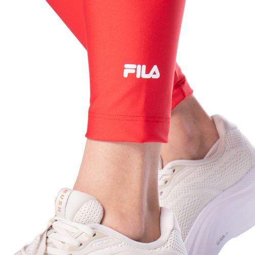 Legging Feminina Fila Train Elastic V Slim Flow Vermelho