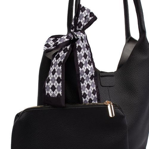 Bolsa Feminina Kosk Bags Napa Tote Grande Preto