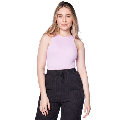 Regata Feminina Sea Surf Canelada Textura Roxo Claro