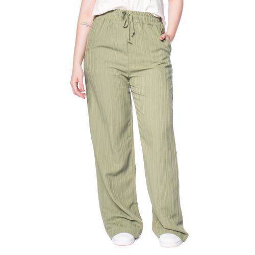 Calça Pantalona Feminina The Style Box com Bolso Cargo Preto