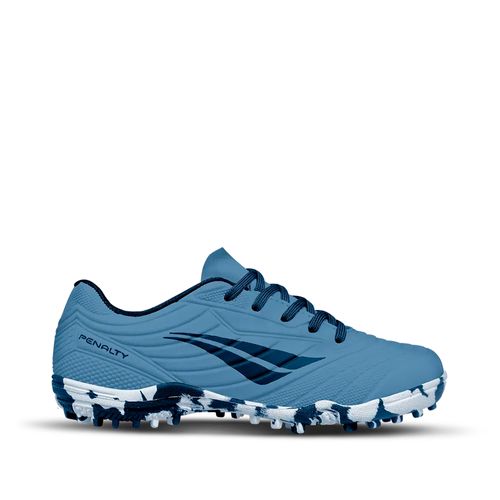 Chuteira Infantil Penalty Society Matis Kids XXI Azul/Branco