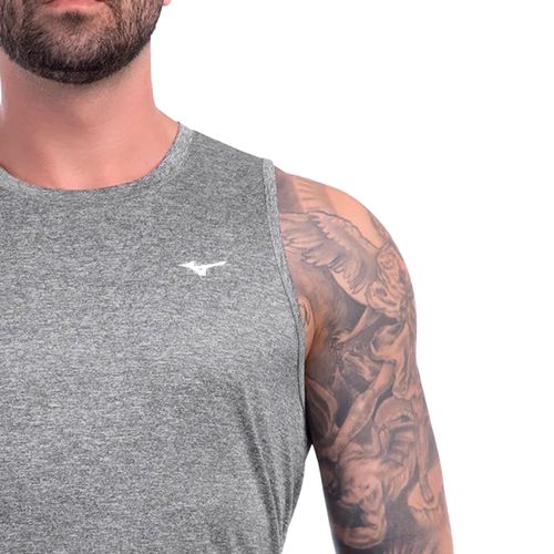 Regata Masculina Mizuno Run Spark 2 Cinza Mescla