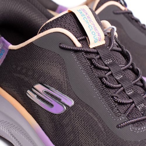 Tênis Feminino Skechers Cloud Air Cooled Petróleo/Roxo