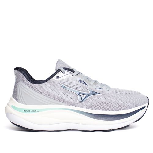 Tênis Masculino Mizuno Wave Skyway Enerzy Next Cinza/Marinho