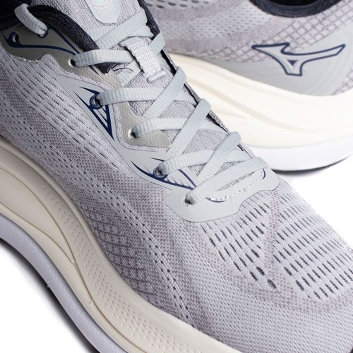 Tênis Masculino Mizuno Wave Skyway Enerzy Next Cinza/Marinho