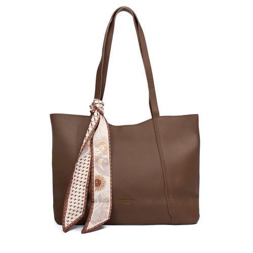 Bolsa Feminina Stella Luna Tote Recorte Superior Café