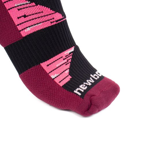 Meia Unissex New Balance Performance Cano Longo Preto/Rosa