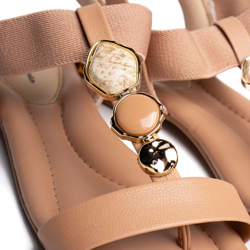 Sandália Feminina Modare Rasteira Napa Floather Nude