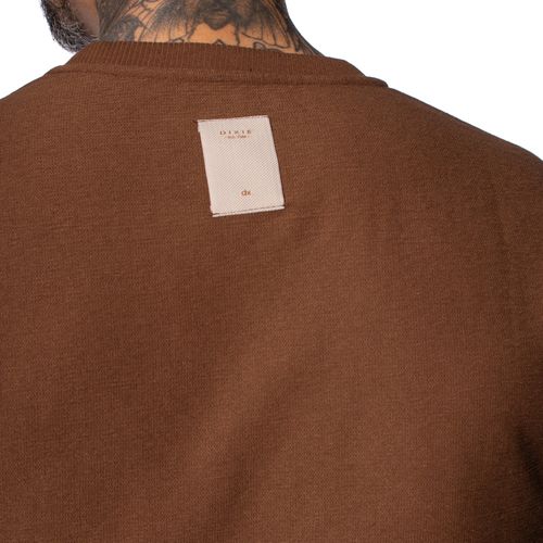 Camiseta Masculina Dixie Lisa Texturizada Marrom