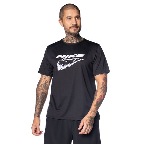 Camiseta Masculina Nike Dri Miler Manga Curta Preto