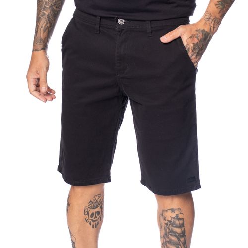 Bermuda de Sarja Masculina Gangster Reta Preto