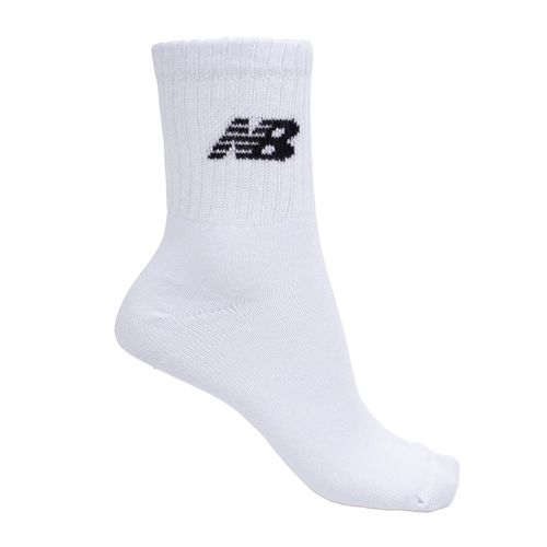Meia Unissex New Balance Kit 3 Pares NB32A Branco/Preto