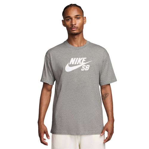 Camiseta Masculina Nike SB Tee Logo HB Cinza/Branco