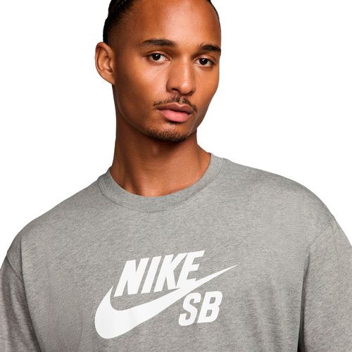 Camiseta Masculina Nike SB Tee Logo HB Cinza/Branco