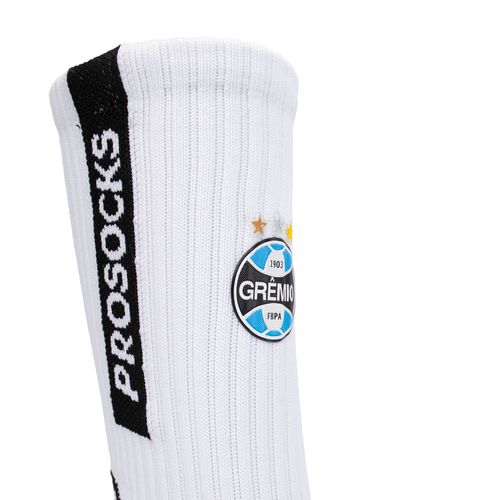 Meia Unissex Prosocks Ultragrip Grêmio Branco/Preto