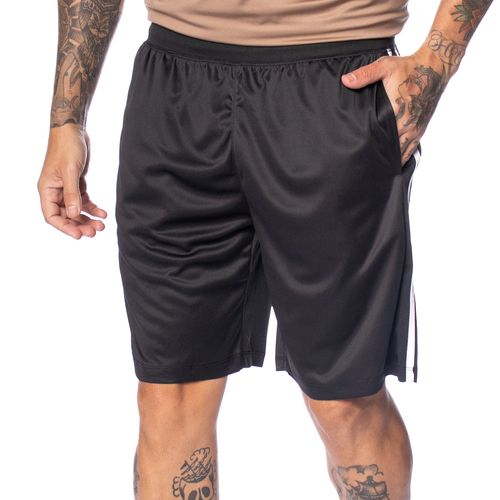 Bermuda Masculina Sea Surf Faixa Lateral Preto/branco
