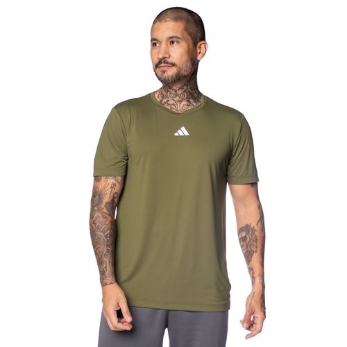 Camiseta Masculina Adidas Own The Run Verde Militar