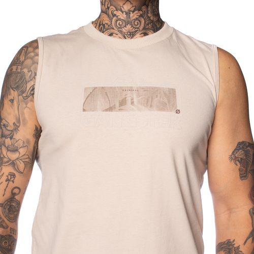 Regata Masculina Gangster Estampa Emborrachada Areia