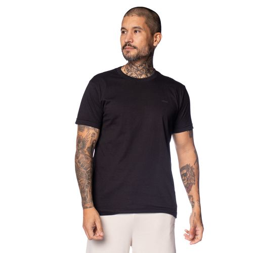Camiseta Masculina Gangster Básica Algodão Preto